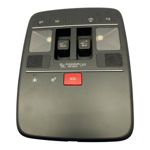 2026 Hyundai Palisade Black Overhead Console with Sunroof Controls - Front (Used OEM)
