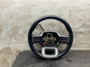 2022-2025 Ford F-150 Lightning Black Steering Wheel with Adaptive Cruise Control - Front (Used OEM)