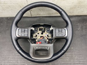 2021-2025 Ford F-150 Black Heated Leather Steering Wheel - Front (Used OEM)