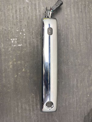 2021-2025 Ford F-150 Chrome Smart Key Passive Entry Exterior Door Handle - Front, Left (Driver) (Used OEM)