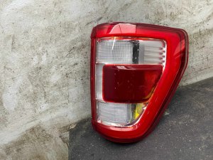 2022-2024 Ford F-150 Lightning LED Smoked Lens Tail Light Assembly with Blind Spot - Rear, Right (Passenger) (Used OEM)