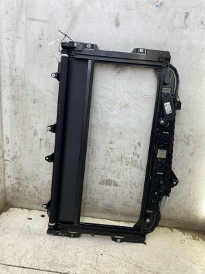 2019-2024 BMW X7 Sunroof Roller Blind Shade Assembly with Track and Motor - Rear (Used OEM)