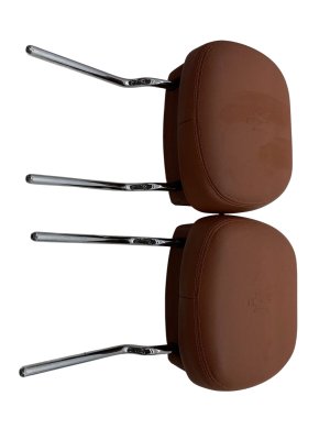 2017-2020 Maserati Quattroporte Tan Leather Headrest Set - Front, Right (Passenger) (Used OEM)