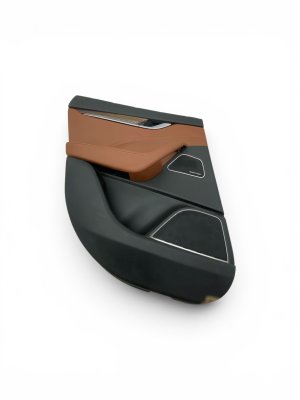 2017-2024 Maserati Levante Tan Door Interior Trim Panel with Harman Kardon Audio - Rear, Left (Driver) (Used OEM)