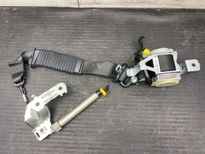 2022-2025 Ford F-150 Lightning Black Seat Belt Assembly with Pretensioner - Front, Left (Driver) (Used OEM)