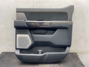 2022-2025 Ford F-150 Lightning Black Door Interior Trim Panel - Rear, Right (Passenger) (Used OEM)