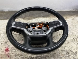 2019-2024 Ram 1500 Black Leather Steering Wheel with Switches (Used OEM)