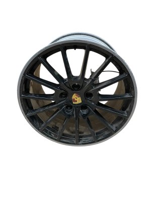 2010-2016 Porsche Panamera Black 20x11.5 15-Spoke Alloy Wheel - Rear (Used OEM)