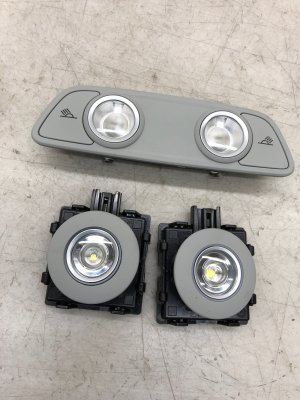 2017-2025 Audi Q7 Rock Gray Roof Reading and Courtesy Lamp Set - Rear (Used OEM)