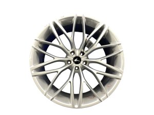 2020-2023 McLaren GT Silver 21x10.5 Multi-Spoke Silver Alloy Wheel - Rear (Used OEM)