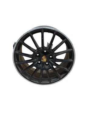 2010-2016 Porsche Panamera Black 20x9.5 15-Spoke Black Alloy Wheel - Front (Used OEM)