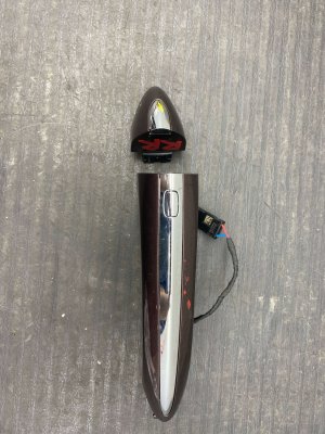 2021-2025 Buick Envision Brown Exterior Door Handle with Chrome Strip - Rear, Right (Passenger) (Used OEM)