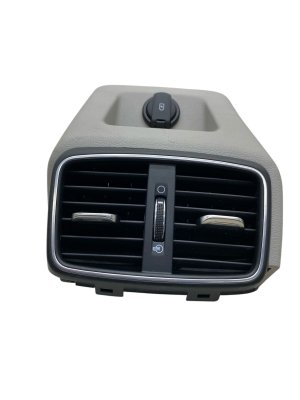 2022-2023 Genesis G70 Gray Center Console Air Vent Grille and USB Port Hub - Rear (Used OEM)