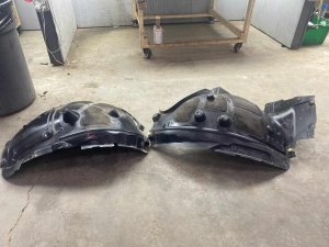 2019-2022 BMW X7 Forward and Rearward Inner Fender Liner Splash Guard - Front, Left (Driver) (Used OEM)