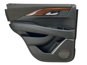 2016-2020 Cadillac CT6 Black Door Interior Trim Panel - Rear, Left (Driver) (Used OEM)