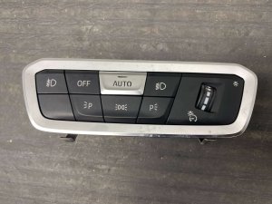 2020-2023 BMW X6 Headlight Lamp Control Switch Panel - Front (Used OEM)