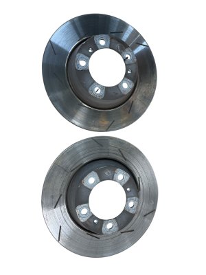 2010-2016 Porsche Panamera Slotted Disc Brake Rotor Kit - Rear (Used OEM)