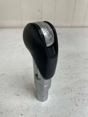 2010-2016 Porsche Panamera Black Automatic Transmission Leather Shift Knob (Used OEM)
