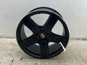 2016-2018 Porsche Cayenne Black 21x10 5-Spoke Machined Black Aluminum Alloy Wheel (Used OEM)