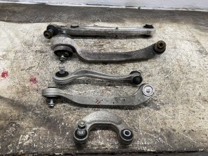 2013-2019 Bentley Flying Spur Upper and Lower Suspension Control Arm Set - Front, Left (Driver) (Used OEM)