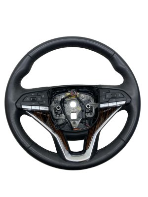 2021-2024 GMC Yukon XL Black Heated Steering Wheel with Wood Trim - Front (Used OEM)