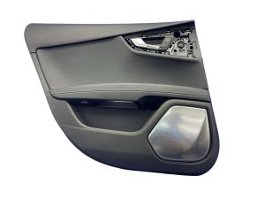 2013-2018 Audi S7 Black Door Interior Trim Panel - Rear, Left (Driver) (Used OEM)