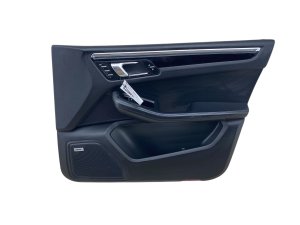 2015-2021 Porsche Macan Black Door Interior Trim Panel with Bose Audio and Light Package - Front, Right (Passenger) (Used OEM)