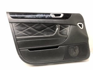 2006-2013 Bentley Flying Spur Black Door Interior Trim Panel - Front, Left (Driver) (Used OEM)