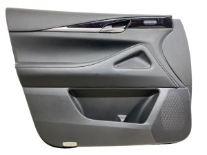 2022-2024 INFINITI QX60 Black Door Interior Trim Panel with Handle and Switches - Front, Left (Driver) (Used OEM)