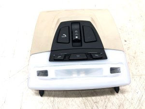  BMW X5 m Beige Overhead Roof Console with Sunroof Control - Front (Used OEM)