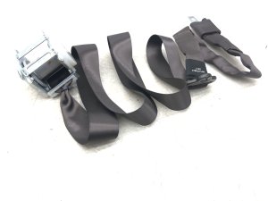 2015-2018 Ford F-150 Java (Brown) Inflatable Seat Belt Assembly - Rear, Right (Passenger) (Used OEM)