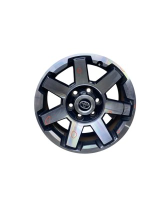 2017-2024 Toyota 4Runner Black 17x7.5 7-Spoke Machined Black Alloy Wheel (Used OEM)
