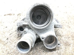 2011-2018 Porsche Cayenne Integrated Thermostat Heater Housing Assembly (Used OEM)