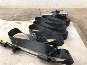 2018-2020 Audi SQ5 Black Seat Belt Assembly with Pretensioner and Pillar Trim - Front, Right (Passenger) (Used OEM)