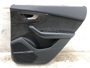 2019-2025 Audi Q8 Black Door Interior Trim Panel - Rear, Right (Passenger) (Used OEM)