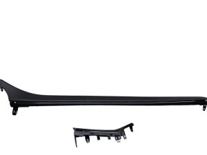 2022-2025 INFINITI QX60 Black Illuminated Ash Wood Dashboard Trim Molding Set - Front (Used OEM)