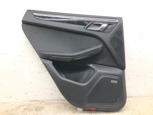 2015-2018 Porsche Macan Black Door Interior Trim Panel with Bose Audio - Rear, Left (Driver) (Used OEM)