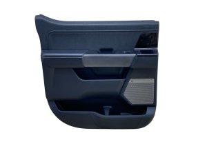 2022-2025 Ford F-150 Lightning Black Door Interior Trim Panel - Rear, Left (Driver) (Used OEM)