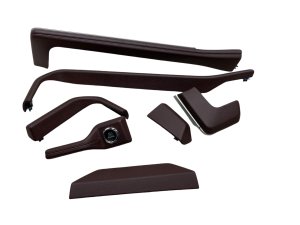 2022-2024 Ford Expedition Red Dashboard and A/C Air Vent Trim Molding Set (Used OEM)