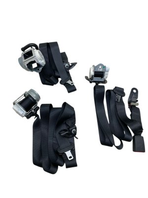 2022-2025 Ford F-150 Lightning Center and Outer Seat Belt Assembly Set - Rear, Left (Driver) (Used OEM)