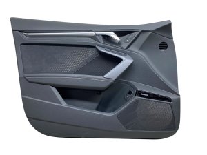 2022-2025 Audi A3 Black Door Interior Trim Panel with Ambient Lighting - Front, Left (Driver) (Used OEM)
