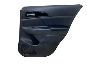 2022-2025 Mitsubishi Eclipse Cross Black Door Interior Trim Panel with Leather Insert - Rear, Right (Passenger) (Used OEM)