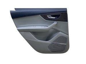 2020-2024 Audi Q7 Gray Door Interior Trim Panel without Window Blind - Rear, Left (Driver) (Used OEM)