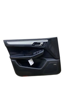 2015-2018 Porsche Macan Black Door Interior Trim Panel with Bose Audio and Memory - Front, Left (Driver) (Used OEM)