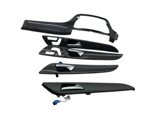 2012-2015 Mercedes-Benz ML350 6-Piece Carbon Fiber Dashboard and Door Trim Panel Set (Used OEM)