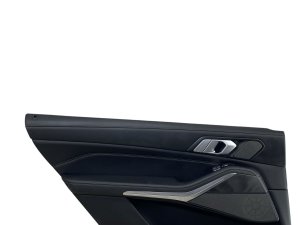 2019-2022 BMW X7 Black Door Interior Trim Panel with Sunshade - Rear, Left (Driver) (Used OEM)