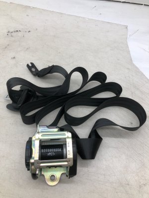 2016-2020 Bentley Bentayga Black Seat Belt Assembly - Rear, Left (Driver) (Used OEM)