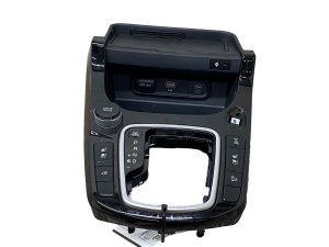 2021-2025 Kia Seltos Black Floor Console with Wireless Charger and Heated Seat Switches - Front (Used OEM)