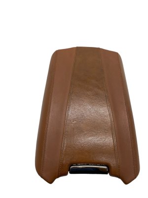 2011-2012 Fisker Karma Brown Center Console Armrest Storage Lid (Used OEM)