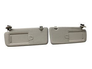 2019-2025 Genesis G70 Gray Sun Visor with Vanity Mirror Set - Front, Right (Passenger) (Used OEM)